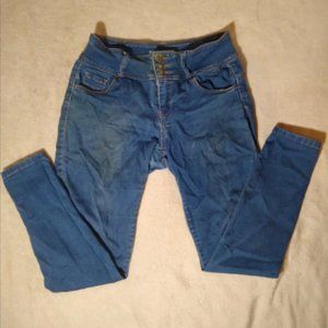 Women's Small Blue Wax Jeans - New Condition 28 Inches